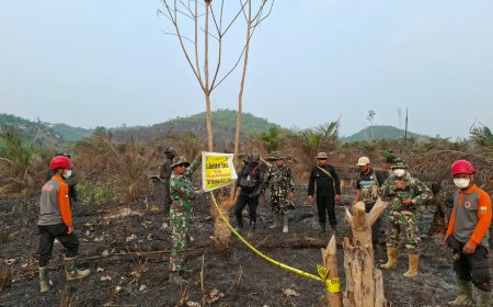 Pantau Karhutla, Satbrimob Polda Jambi Bersama Instansi Terkait Patroli Kawasan Konservasi Gajah di Tebo
